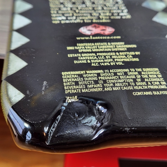 Fantesca Melted Flattened Wine Bottle Charcuterie Board Snack Cheese Tray - Picture 11 of 11